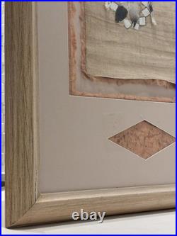 Vintage Native American Warrior Shield Mixed Media, Rare Fine Art Decor Gifts