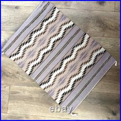 Vintage Navajo Rug / Wall Hanging by Shawn Yazzei RARE Purple Color 15.5x22