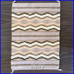 Vintage Navajo Rug / Wall Hanging by Shawn Yazzei RARE Purple Color 15.5x22