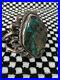 Vintage-Navajo-Turquoise-Silver-Cuff-Bracelet-Rare-Beautiful-Piece-01-bx