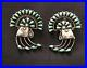 Vintage-Old-Pawn-Zuni-Turquoise-Sterling-Silver-Rain-Cloud-Earrings-Rare-01-mfo