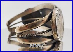 Vintage Paul Livingston Morgan Dollar & Walking Liberty Coin Cuff Bracelet Rare