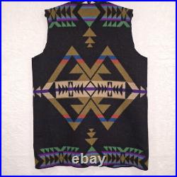 Vintage Pendleton Wool Aztec Native American Vest Rare Large Unisex