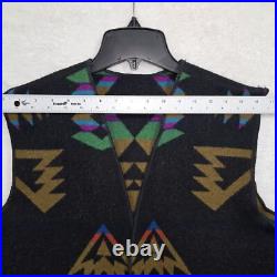 Vintage Pendleton Wool Aztec Native American Vest Rare Large Unisex