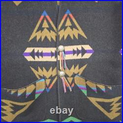 Vintage Pendleton Wool Aztec Native American Vest Rare Large Unisex