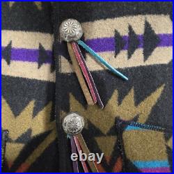 Vintage Pendleton Wool Aztec Native American Vest Rare Large Unisex