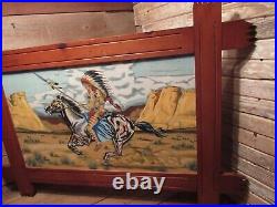 Vintage RARE 1978 Native American Indian on Horse Painting BEAUTIFUL PAINTING