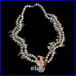 Vintage RARE Native American Indian Eagle Necklace Sterling Silver