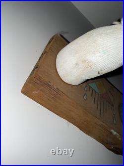 Vintage RARE Native American Kachina Doll Koshare Clown Hand Carved Symbols