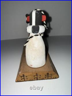Vintage RARE Native American Kachina Doll Koshare Clown Hand Carved Symbols