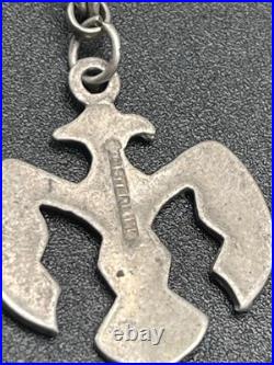 Vintage RARE Native American Navajo Sterling Charm Necklace South Western 37g