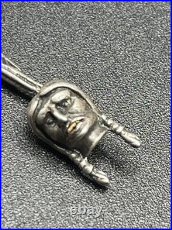 Vintage RARE Native American Navajo Sterling Charm Necklace South Western 37g