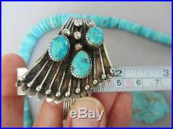 Vintage RARE Navajo Birdseye Spiderweb Turquoise Sterling 6.25 Bracelet Cuff