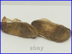 Vintage RARE PAIR OF BEADED Native American SIOUX Plains Indian MOCCASINS ATQ