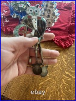 Vintage RARE Theodore Edaaki Zuni Owl Bolo With Tips Stunning Native American