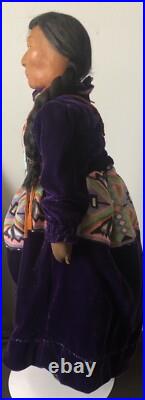 Vintage Rare Doll 16 Made By Unknown Non Native American Artist