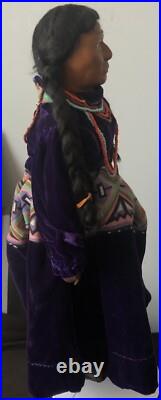 Vintage Rare Doll 16 Made By Unknown Non Native American Artist
