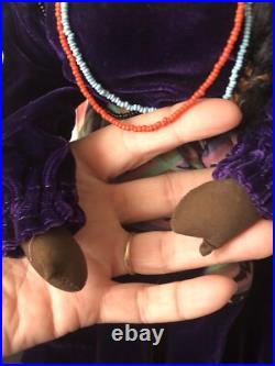 Vintage Rare Doll 16 Made By Unknown Non Native American Artist