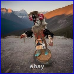 Vintage Rare HOPI Star Man Kachina Doll Hand-Carved & Hand-Painted 7