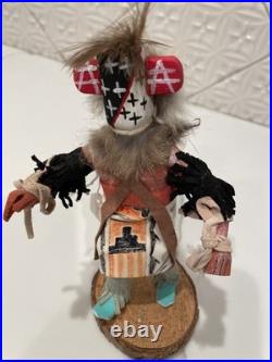 Vintage Rare HOPI Star Man Kachina Doll Hand-Carved & Hand-Painted 7