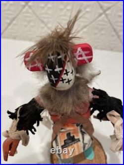 Vintage Rare HOPI Star Man Kachina Doll Hand-Carved & Hand-Painted 7