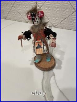 Vintage Rare HOPI Star Man Kachina Doll Hand-Carved & Hand-Painted 7