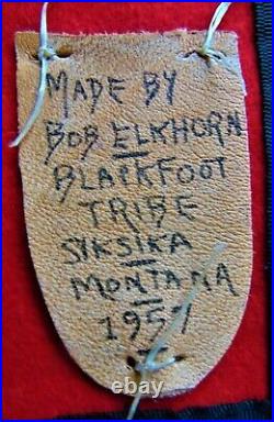 Vintage Rare Native American Blackfoot Beaded Leggings From Ranch Estate