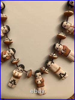 Vintage Rare Pottery Native Signed Maria C. Santa Domingo Pueblo Jewelry Painted