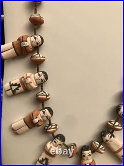 Vintage Rare Pottery Native Signed Maria C. Santa Domingo Pueblo Jewelry Painted