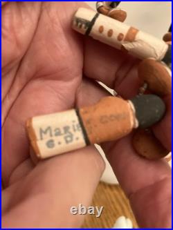 Vintage Rare Pottery Native Signed Maria C. Santa Domingo Pueblo Jewelry Painted