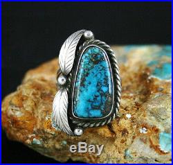 Vintage Sam Piaso Rare High Grade Bisbee Turquoise Ring