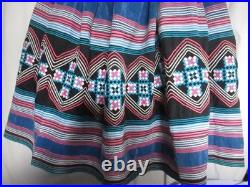 Vintage Seminole Patchwork Skirt Native American Tribal Art Authentic and Rare