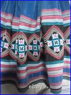 Vintage Seminole Patchwork Skirt Native American Tribal Art Authentic and Rare