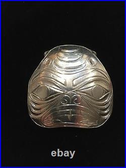 Vintage Tlingit Silver Pendant Ed Kunz Original Juneau Alaska Signed Rare