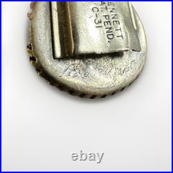 Vintage native american key ring rare Bennett Pat. Pend. C-31 Signed