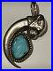 Vintage-rare-Native-American-heavy-sterling-turquoise-pendant-01-cxoo