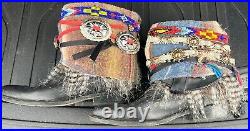 Vittorio Ricci Studio 9 Cowboy Boots Ornate Native American Cowgirl Rare