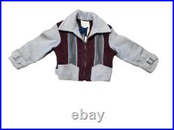 Vtg 1930s Ganscraft Chimayo Blanket Jacket Kids Size 4 Rare Native American