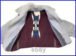 Vtg 1930s Ganscraft Chimayo Blanket Jacket Kids Size 4 Rare Native American