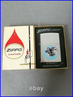 Vtg 1975 Tecumseh Products 2-sided Native American Chief Zippo Lighter Mib Rare
