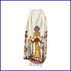 Vtg 50s Rare Native American Kachina Doll Cactus Joshua Tree Maxi Skirt Vtg 50s Rare Native American Kachina Doll Cactus Joshua Tree Maxi Skirt