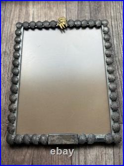 Vtg Rare 1959 Native American Chief Picture Photo Frame High Chief White Wolf