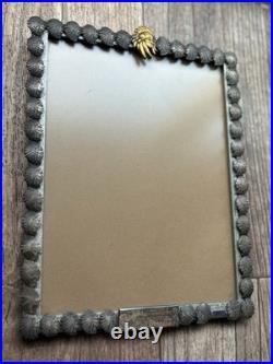 Vtg Rare 1959 Native American Chief Picture Photo Frame High Chief White Wolf