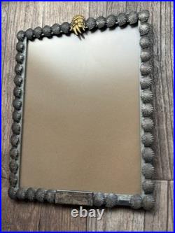 Vtg Rare 1959 Native American Chief Picture Photo Frame High Chief White Wolf