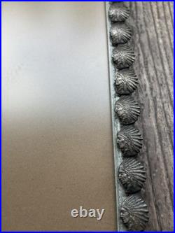 Vtg Rare 1959 Native American Chief Picture Photo Frame High Chief White Wolf