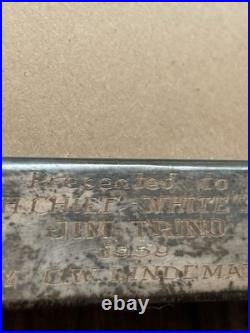 Vtg Rare 1959 Native American Chief Picture Photo Frame High Chief White Wolf