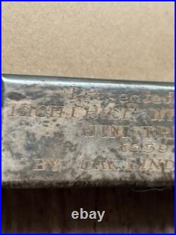 Vtg Rare 1959 Native American Chief Picture Photo Frame High Chief White Wolf