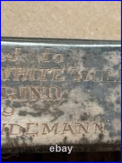 Vtg Rare 1959 Native American Chief Picture Photo Frame High Chief White Wolf