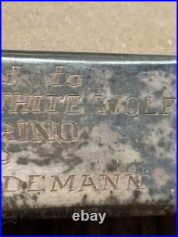 Vtg Rare 1959 Native American Chief Picture Photo Frame High Chief White Wolf