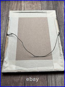 Vtg Rare 1959 Native American Chief Picture Photo Frame High Chief White Wolf